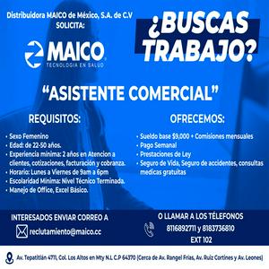 Bolsa de trabajo Distribuidora Maico de México S.A. de C.V.